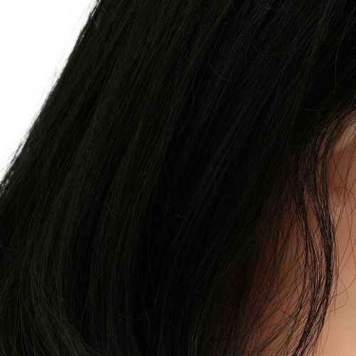 Dummy Head Doll With Hair, Hairdressing Training Doll Model - View 3 - Tessla Equipment Store